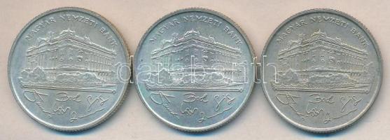 1993. 200Ft Ag "MNB" (3x) T:2,2-