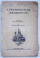 Gundel-Reichardt: A Felszolgálás kézikönyve. Bp 1938. (szétvált, de hiánytalan és a lapok is épek)