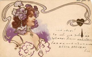 1903 Hosszúcímzéses dombor litho (sarokhiány)