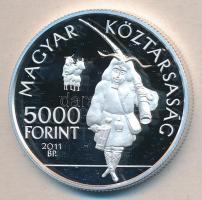 2011. 5000Ft Ag "A Mohácsi Busójárás" T:PP Csak 5000db! Tanúsívánnyal