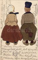 1904 Hosszúcímzéses litho művészlap