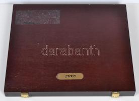 Fa éremtartó doboz 12db érme tárolására alkalmas jó állapotban