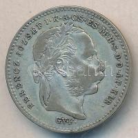 1870GYF 20Kr "Váltó Pénz" Ag T:3