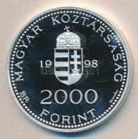 1998. 2000Ft Ag "Integráció az EU-ba - EURO II" T:PP