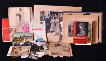 cca 1870-1950 Nagy okmány, nyomtatvány és fotó hagyaték tétel sok érdekességgel