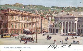 Genova Grand Hotel, theater, trams (EK)