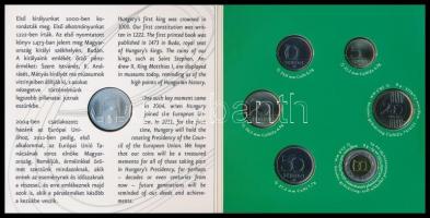 2011. 5Ft-200Ft 6klf darabos forgalmi érme sor + 3000Ft Ag "Az Európai Unió Tanácsának magyar e...