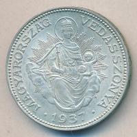 1937. 2P Ag "Madonna" T:1-,2
