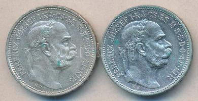 1915KB 1K Ag (2x) egyik fordított peremirattal T:2