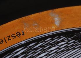 Szász Endre által tervezett Hollóházi porcelán dísztányér, jelzett, hibátlan, kopott több helyen / F...