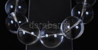 Nagyméretű hegyikristály nyaklánc ezüst (Ag) szerelékkel / 
Large quartz necklace with silver access...