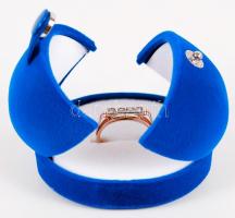 cca 1920 14K arany (Au) gyűrű cirkóniákkal / 
Golden (14ct) ring with zirconia stones, s: 57, br: 3,...