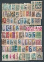 165 db régi magyar okmánybélyeg 2 oldalas A/4 berakólapon