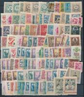 115 db régi magyar okmánybélyeg berakólapon