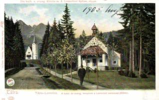 Tátralomnic catholic and evangelical church