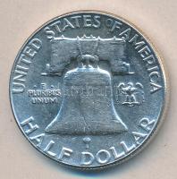 Amerikai Egyesült Államok 1963. 1/2$ Ag "Franklin" T:2
USA 1963. 1/2 Dollar Ag "Frank...