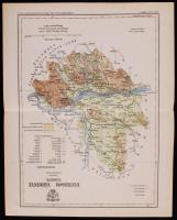 Esztergom vármegye térképe. Tervezte: Gönczy Pál. Bp. 1893. Pallas