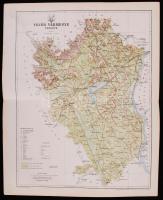 Fejér vármegye térképe. Tervezte: Gönczy Pál. Bp. 1894. Pallas