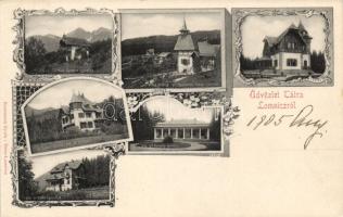 Tátralomnic the villas of Gerevich, Orczym Pejacsevich, Fabinyi, Karczag, Kopácsy, Lipthay, Hunyady and Schell