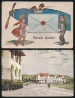 240 db régi képeslap a Történelmi Magyarország területéről, főleg magyarországi városképes lapok, jelképes kikiáltási áron!