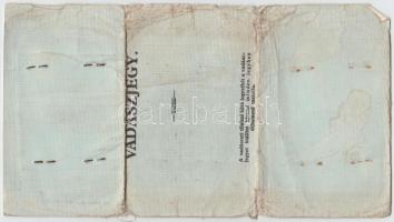 1940 Fényképes vadászjegy