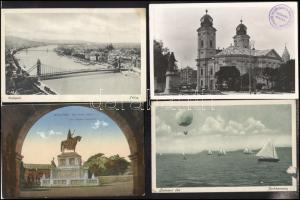 31 db régi + 2 db 50-es évekbeli magyar városképes lap