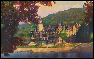 Magyarország képeslapfüzet 18 lappal , 1930-as olasz kiadás