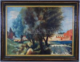 Jelzés nélkül: Majorság. Olaj, vászon, keretben 67×87 cm