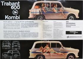 cca 1962-1964 Trabant 600 Kombi, magyar nyelvű prospektus
