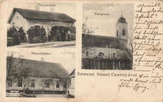 Németcsernye, Szerbcsernye, Német-Czernya with railway station
