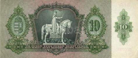 1936. 10P (4x) egymás utáni sorszámmal T:I-,II(hajtatlanok, kis saroktörés és folt)