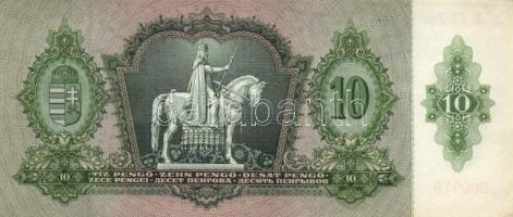 1936. 10P (4x) egymás utáni sorszámmal T:I-,II(hajtatlanok, kis saroktörés és folt)