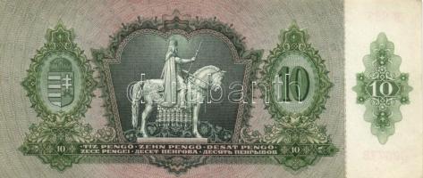 1936. 10P (4x) egymás utáni sorszámmal T:I-,II(hajtatlanok, kis saroktörés és folt)