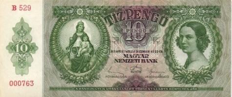1936. 10P (5x) egymás utáni sorszámmal T:I,I-