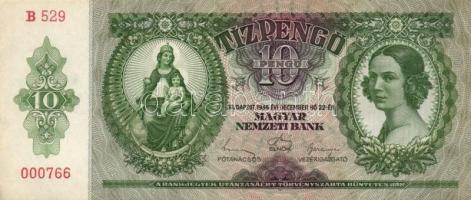 1936. 10P (5x) egymás utáni sorszámmal T:I,I-