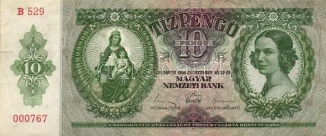 1936. 10P (5x) egymás utáni sorszámmal T:I,I-