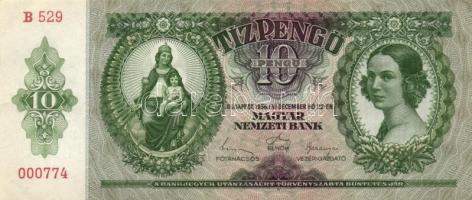 1936. 10P (8x) egymás utáni sorszámmal T:I,I-