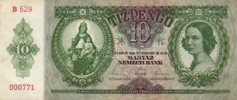 1936. 10P (8x) egymás utáni sorszámmal T:I,I-