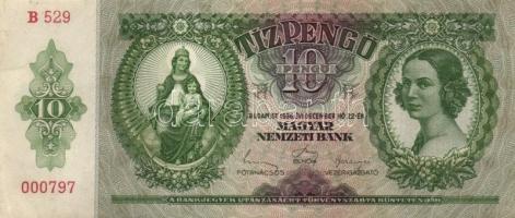 1936. 10P (5x) egymás utáni sorszámmal T:I,I-