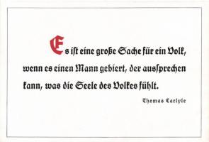 Thomas Carlyle quote, German propaganda