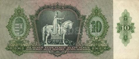 1936. 10P (8x) egymás utáni sorszámmal 7db T:I,I-,II(hajtatlanok, 2db-on firka)
