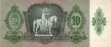 1936. 10P (8x) egymás utáni sorszámmal 7db T:I,I-,II(hajtatlanok, 2db-on firka)