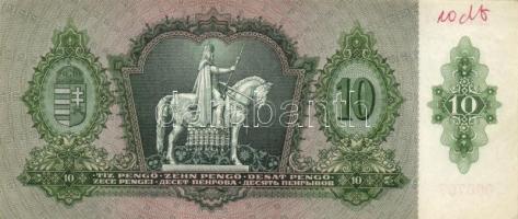 1936. 10P (8x) egymás utáni sorszámmal 7db T:I,I-,II(hajtatlanok, 2db-on firka)