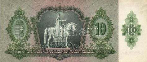 1936. 10P (8x) egymás utáni sorszámmal 7db T:I,I-,II(hajtatlanok, 2db-on firka)