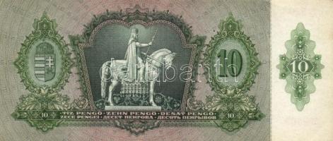 1936. 10P (8x) egymás utáni sorszámmal 7db T:I,I-,II(hajtatlanok, 2db-on firka)