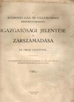 1919 A központi gáz- és villamossági rt. jelentése