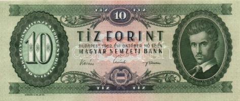 1962. 10Ft (2x) egymás utáni sorszámmal T:I-,II