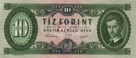 1949. 10Ft (2x) egymás utáni sorszámmal T:I