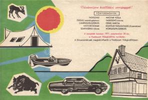 1967. MUOSZ Szerencse-Sorsjegy 4Ft értékben T:II + 2db sorsjegy reklám + 2db sorsjeggyel kapcsolatos...