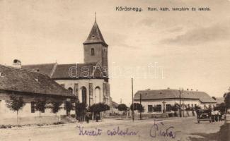 Kőröshegy katolikus templom és iskola, automobil